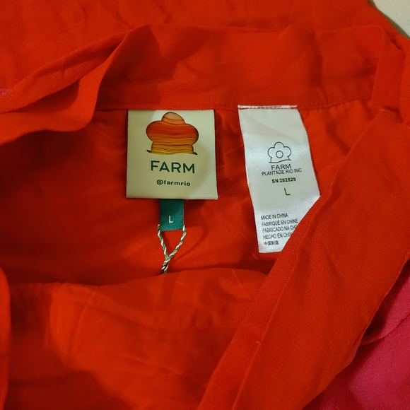 FARM Rio Wrap Skirt Pink and Red Ruffle Skirt - Picture 4 of 5